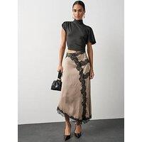 Michelle Keegan Lace Detail Hanky Hem Midaxi Dress