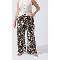 Yours Curve Polka Dot Chiffon Skirt