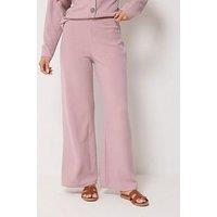 Pixiegirl Petite Soft Touch Wide Leg Trousers - Pink