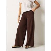 Pixiegirl Petite Stripe Wide Leg Scuba Trousers