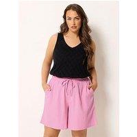 Yours Curve Leopard Print Shorts