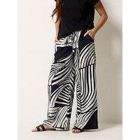 Pixiegirl Petite Beaded Wide Leg Trousers - Black