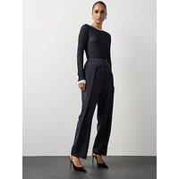 Michelle Keegan Tailored Barrel Leg Trouser - Navy