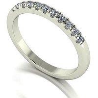 Moissanite Starlight 9Ct White Gold 0.25Ct Total Moissanite Band Ring