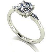 Moissanite 9Ct White Gold Lady Lynsey 1.4Ct Total Moissanite Solitaire Ring