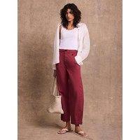 Mint Velvet Red Washed Barrel Chino