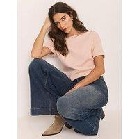 Mint Velvet Ultimate Cotton T-Shirt - Pink