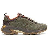 Merrell Mens Moab Speed 2 Waterproof Leather Vibram Hiking Shoes - Green