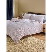 Made Felix Seersucker Duvet Set Lilac