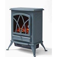 Warmlite Stirling Portable Electric Fire Stove Heater, Thermostat, 2000W, Grey