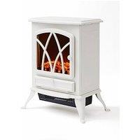 Warmlite Stirling Electric Fire Stove Heater, Thermostat, 2000W, White