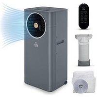 Swan Nordic 5,000 Btu 3-In-1 Air Con, 8L Dehumidifier & 3 Fan Modes, Grey