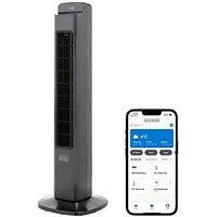 Black & Decker 36' Smart Digital Tower Fan, 5 Speed Settings, 3 Modes, 45W, Black