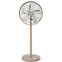 Swan Nordic 16-Inch Pedestal Fan With 4 Power Levels, Oatmeal