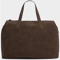 Katie Loxton Milan Cabin Bag - Chocolate Washed Suedette