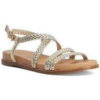 Dune London Laite Casual Sandals - Gold