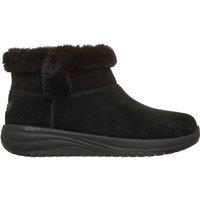 Skechers On-The-Go Stellar Cosy Step Waterproof Suede Ankle Boots - Black