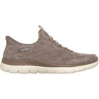 Skechers Summits Suede Bungee Slip-In Trainers - Beige
