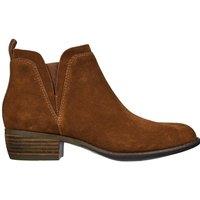 Skechers Texas Rodeo Night Chelsea Pull On Bootie W/ Memory Foam - Brown Suede/Gore