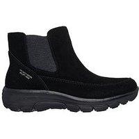 Skechers Easy Going Casual Icon Slip-Ins Chelsea Suede Boot W/Air-Cooled Mf - Black Suede