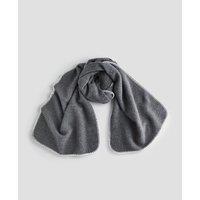 The Very Collection Womens Blanket Stitch Wide Scarf - Grey
