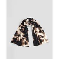 The Very Collection Womens Abstract Print Lightweight Fringed Scarf
