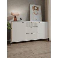 Seravel Sideboard - Sand/Oak