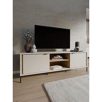 Seravel Tv & Unit - Sand/Oak - Fits Up To 70 Inch