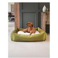 Lords And Labradors L &L Box Bed W/Inner Velvet Olive M - Large