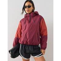 The Very Collection Popover Hooded Colour Block Jacket - Red
