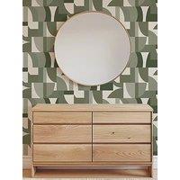 The Very Collection Modern Geo Green Wallpaper