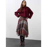 The Very Collection Scarf Print Hanky Hem Skirt