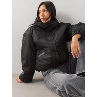 The Very Collection Short Padded Hooded Coat - Black