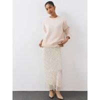 The Very Collection Womens Fully Embellished Maxi Skirt - Cream