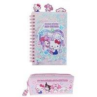 Hello Kitty Glitter Notebook & Pencil Case
