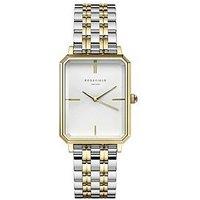 Rosefield Octagon Two Tone White Dial Steel Case And Bracelet