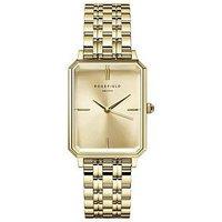 Rosefield Octagon Gold Dial Gold Case And Bracelet
