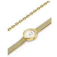 Rosefield Box Set - Mini Oval Watch With Coffee Bean Bracelet