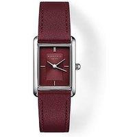 Rosefield Heirloom Burgundy Dial Burgundy Leather Strap