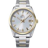Orient Stretto Date Two Tone Silver Dial Steel