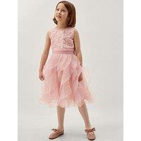 Monsoon Girls Daisy Cancan Swirl Dress - Pink