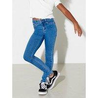 Only Kids Girls Rain Life Regular Skinny Jeans - Medium Blue