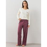 The Very Collection Womens Matcha Print Wide Leg Pyjama Set