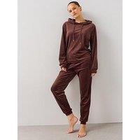 The Very Collection Velour Hoody And Jogger Lougewear Set