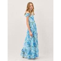 Monsoon Girls Teen Rose Texas Prom Dress - Blue