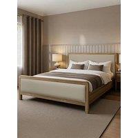 Xr Living Leonie Wooden Shadow Ottoman Storage & Bed - Oak/Natural - Double