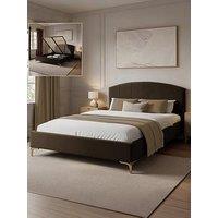 Xr Living Avery Shadow Ottoman Bed - Brown Mocha - Double - Double