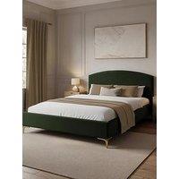 Xr Living Avery Shadow Ottoman Bed - Olive Green - Double