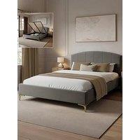 Xr Living Avery Shadow Ottoman Bed - Grey - Double - Double