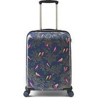 Sara Miller Cabin 4 Wheeled Trolley Case - Smokey Blue Birds